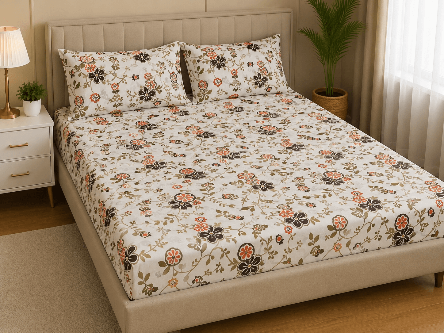 Diwan Bedsheet (70*100) - Summer Floral