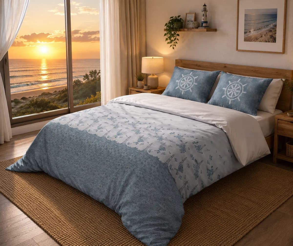 Canvas Bloom - Ocean Blue Harbour