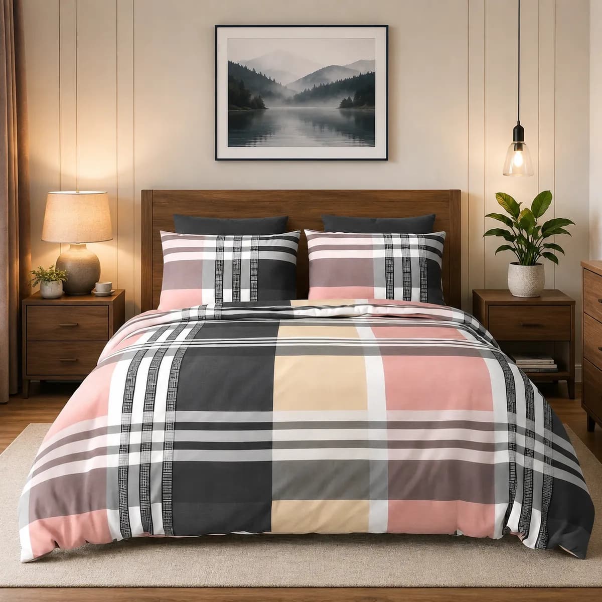 Urban Loom Collection - Blush Metro Checks